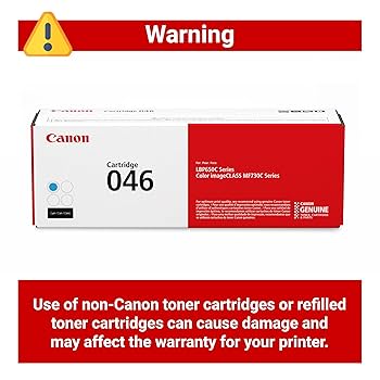 Amazon.com: Canon Genuine 046 Cyan Toner Cartridge